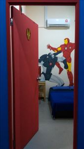 Iron Man room in Hero Hostel: by macedonboy, Views[252]