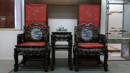 Textiles Museum - Chinese style wedding chairs