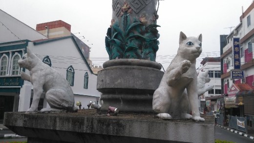More cat statuesin Kuching