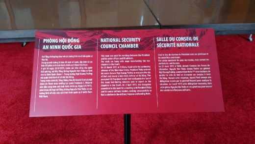 Description of National Security Council Chamber