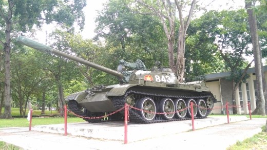 The tanks that crashed through the palace ending the war