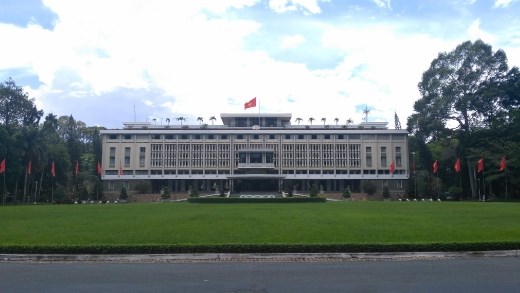 Front view of The Independence Palace