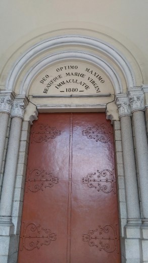 Front door of Notre Dame of Saigon