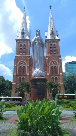 Saigon Notre Dame Cathedral with Mary