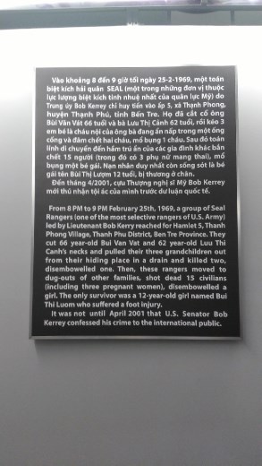 Display in War Remnant Museum