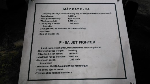 Description of F5-A Fighter Jet