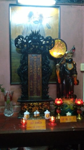 Portrait of Dat Ma, the bearded Indian founder of Zen Buddhism