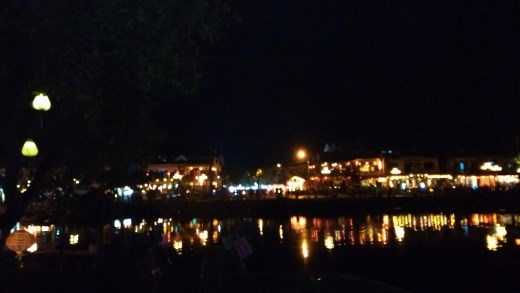Hoi An riverfront at night