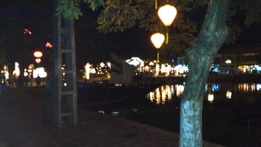 Hoi An riverfront at night