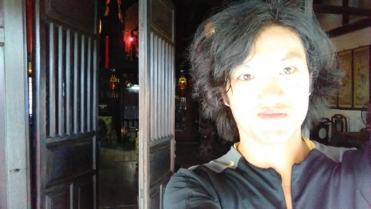 Me on Balcony of Old House of Phung Hung