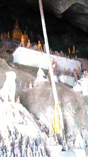 Scene from lower levels of Pak Ou Caves