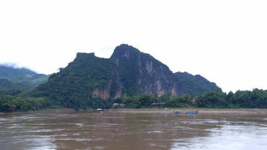 View from Pak Ou Caves across the Mekong