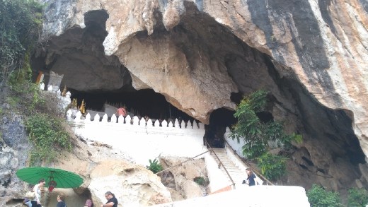 A view of Pak Ou Caves