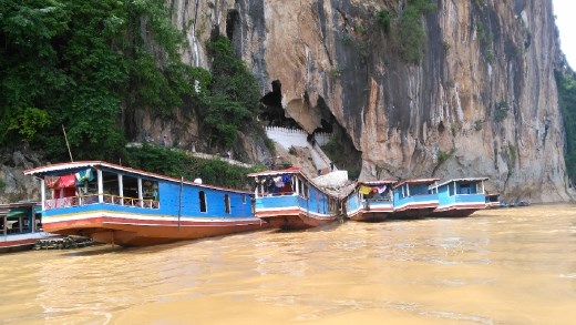A view of Pak Ou Caves