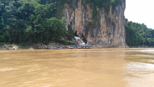 A view of Pak Ou Caves