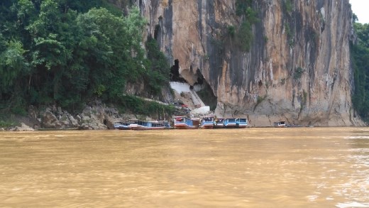 A view of Pak Ou Caves