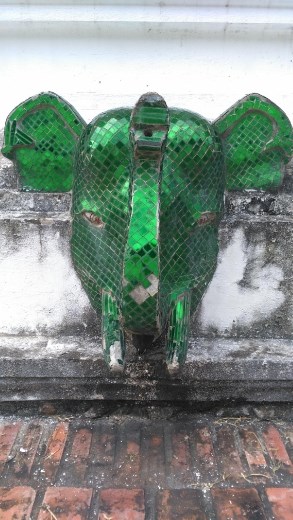 Elephant decoration of sides of Haw Pha Bang