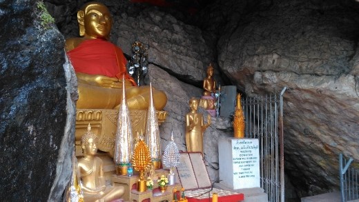Random cave temple on Mount Phou Si