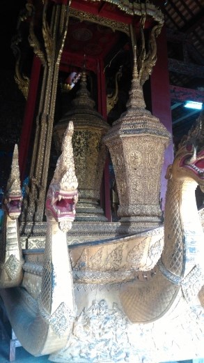 Ceremonial barge decorated with Naga