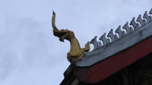 Roof decoration on Wat Mai Suwannaphumaham