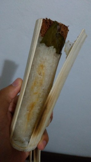 Yummy bamboo rice - peeled