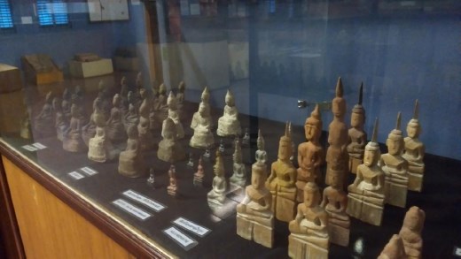 National Museum of Laos - Exhibit of Buddha caves statues