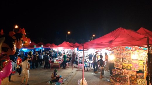 The night market in Vientiane