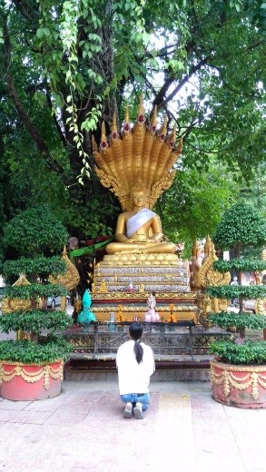 Random statue at Wat Si Muang