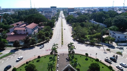 South view from roof of Putaxai