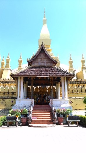 Stupa viewed from west