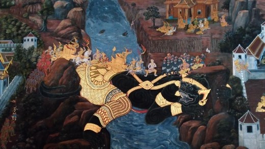 Grand Palace - Ramakien scenes on cloisters