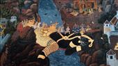 Grand Palace - Ramakien scenes on cloisters: by macedonboy, Views[163]