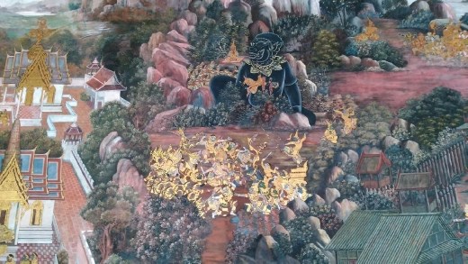 Grand Palace - Ramakien scenes on cloisters