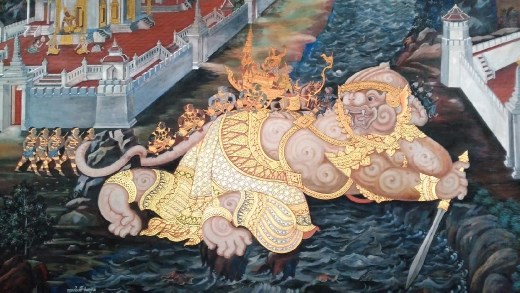 Grand Palace - Ramakien scenes on cloisters