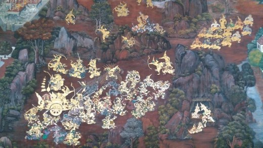 Grand Palace - Ramakien scenes on cloisters