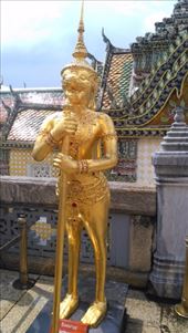 Grand Palace - Mythical creatures near Phra Sri Ratana Chedi: by macedonboy, Views[176]