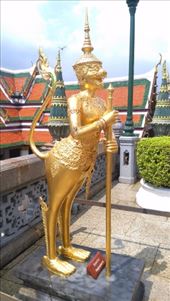 Grand Palace - Mythical creatures near Phra Sri Ratana Chedi: by macedonboy, Views[252]