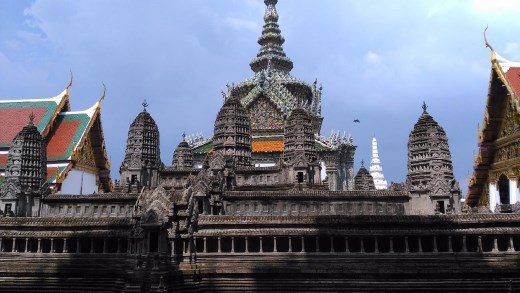 Grand Palace - Angkor Wat model with Phra Vihorn Yod in background