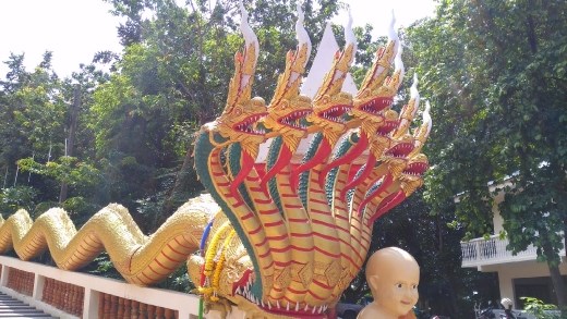 Wat Phra Khao Yai - Close-up of Naga