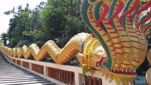 Wat Phra Khao Yai - Close-up of Naga