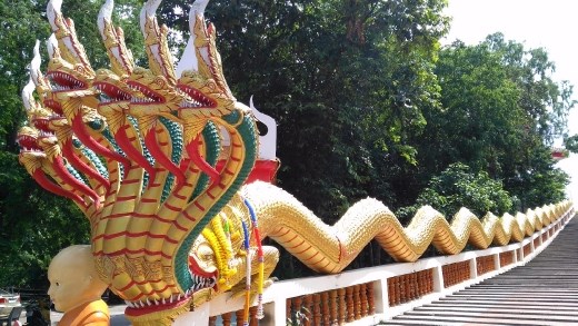 Wat Phra Khao Yai - Close-up of Naga
