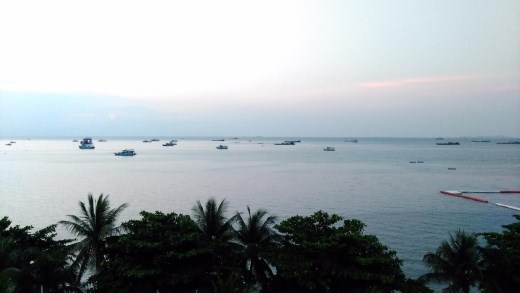View from restuarant of Royal Garden Plaza Mall