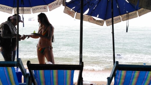 Rainy day at the beach