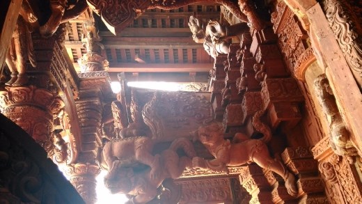 The Sanctuary of Truth - Chinese lions