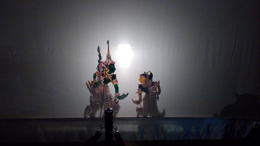 Traditional shadow puppets
