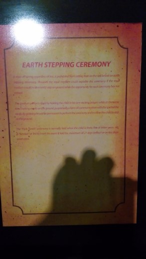 Description of Earth Stepping Ceremony
