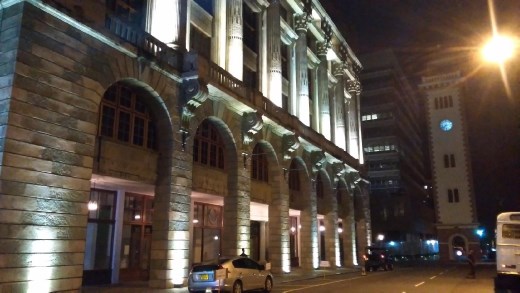 Central Point at night