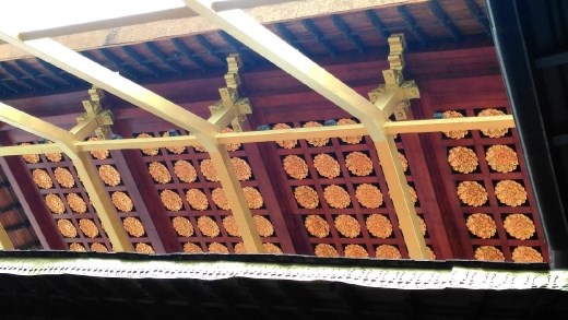 The golden canopy over main shrine