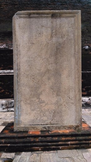 Old Jetavanarama slab inscriptions
