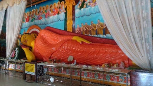 Inside temple at Abhayagiri